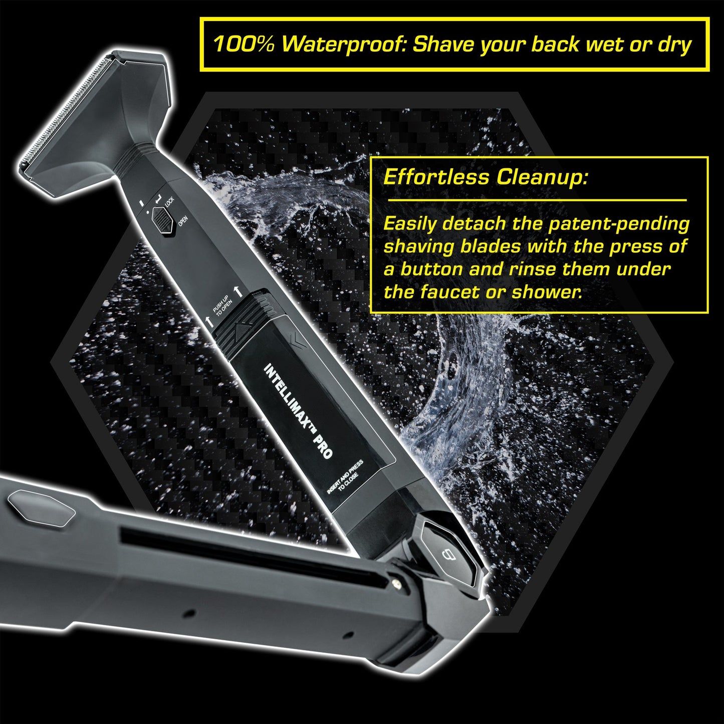 INTELLIMAX™ PRO Back Hair Shaver Complete FOIL Attachment Head