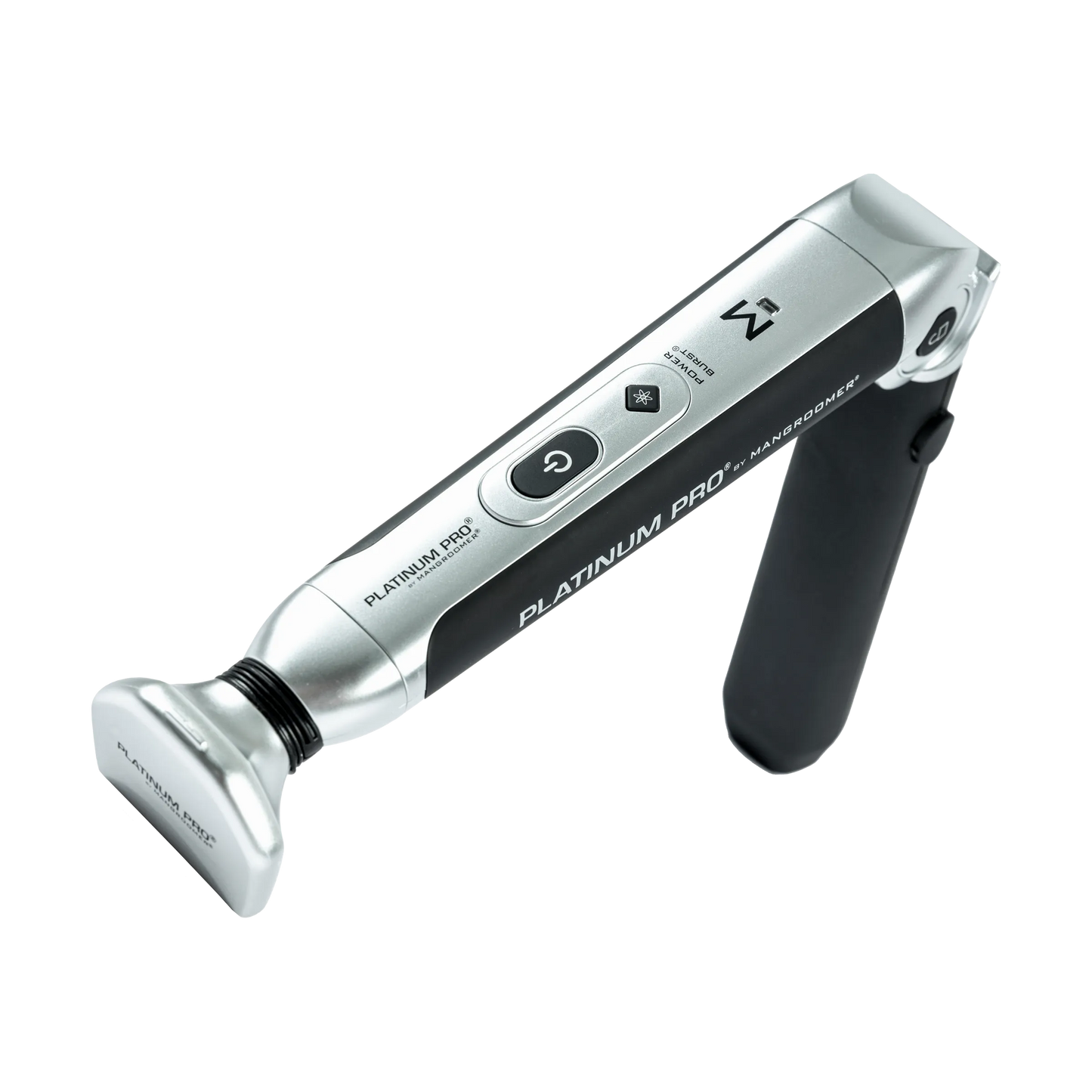 PLATINUM PRO by MANGROOMER - New Back Shaver with 3 Shock Absorber Flex Heads, Power Hinge, Extreme Reach Handle & Bonus Case! (Generation 8.0)