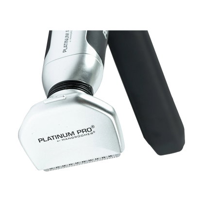 PLATINUM PRO by MANGROOMER - New Back Shaver with 3 Shock Absorber Flex Heads, Power Hinge, Extreme Reach Handle & Bonus Case! (Generation 8.0)