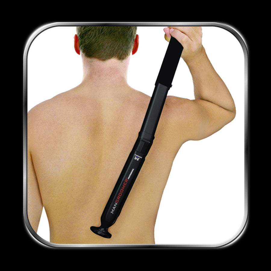 Shaving back hair over the shoulder with extendable handle PROFESSIONAL