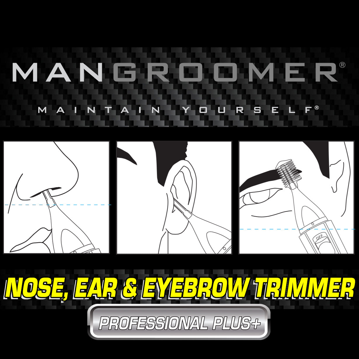 PROFESSIONAL PLUS+ Nose, Ear and Eyebrow Trimmer