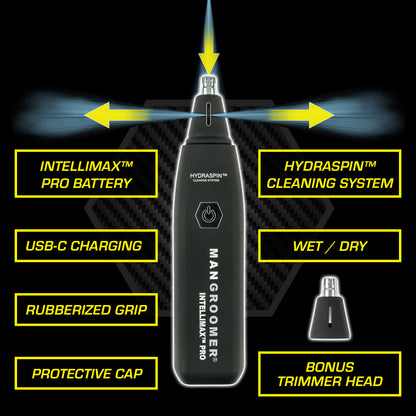 INTELLIMAX™ PRO Nose and Ear Trimmer with an Extra Rotary TIP and Blade