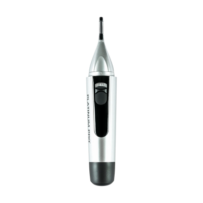 PLATINUM PRO by MANGROOMER -  New Advanced Nose Trimmer, Ear Hair Trimmer and Eyebrow Trimmer with Bonus Light and Exclusive Storage Case!