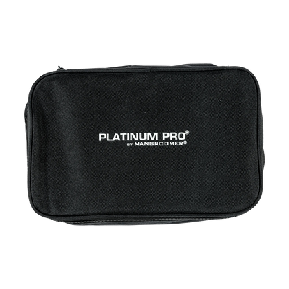 PLATINUM PRO by MANGROOMER - New Back Shaver with 3 Shock Absorber Flex Heads, Power Hinge, Extreme Reach Handle & Bonus Case! (Generation 8.0)