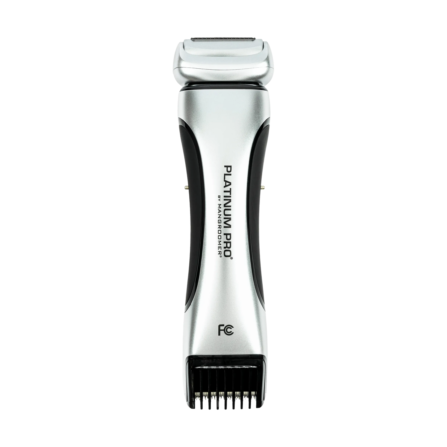 PLATINUM PRO by MANGROOMER - New Body Groomer, Ball Groomer and Body Trimmer with Lithium Max Battery, Bonus Extra Foil and Storage Case!