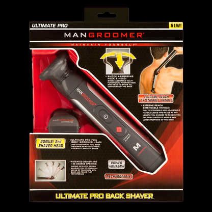 ULTIMATE PRO Do-It-Yourself Electric Back Hair Shaver front of packaging