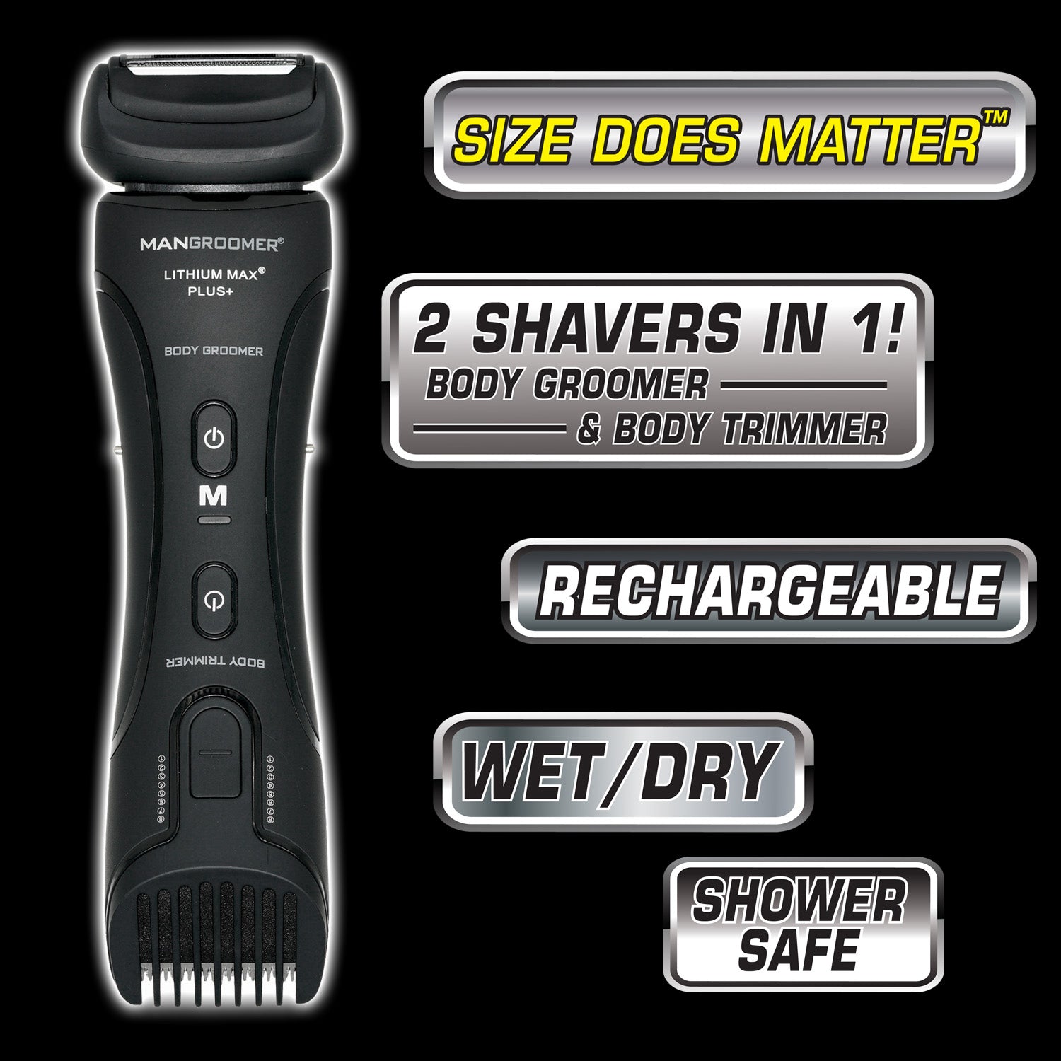 LITHIUM MAX PLUS+ Body Groomer and Body Trimmer