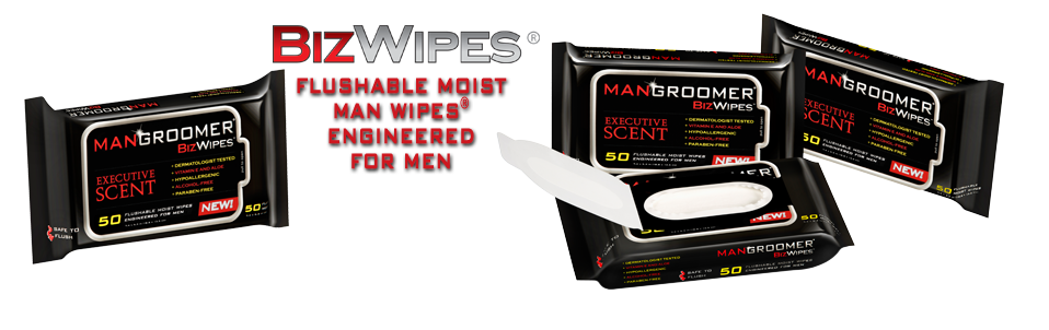 BizWipes Flushable Moist Butt Wipes Engineered for Men
